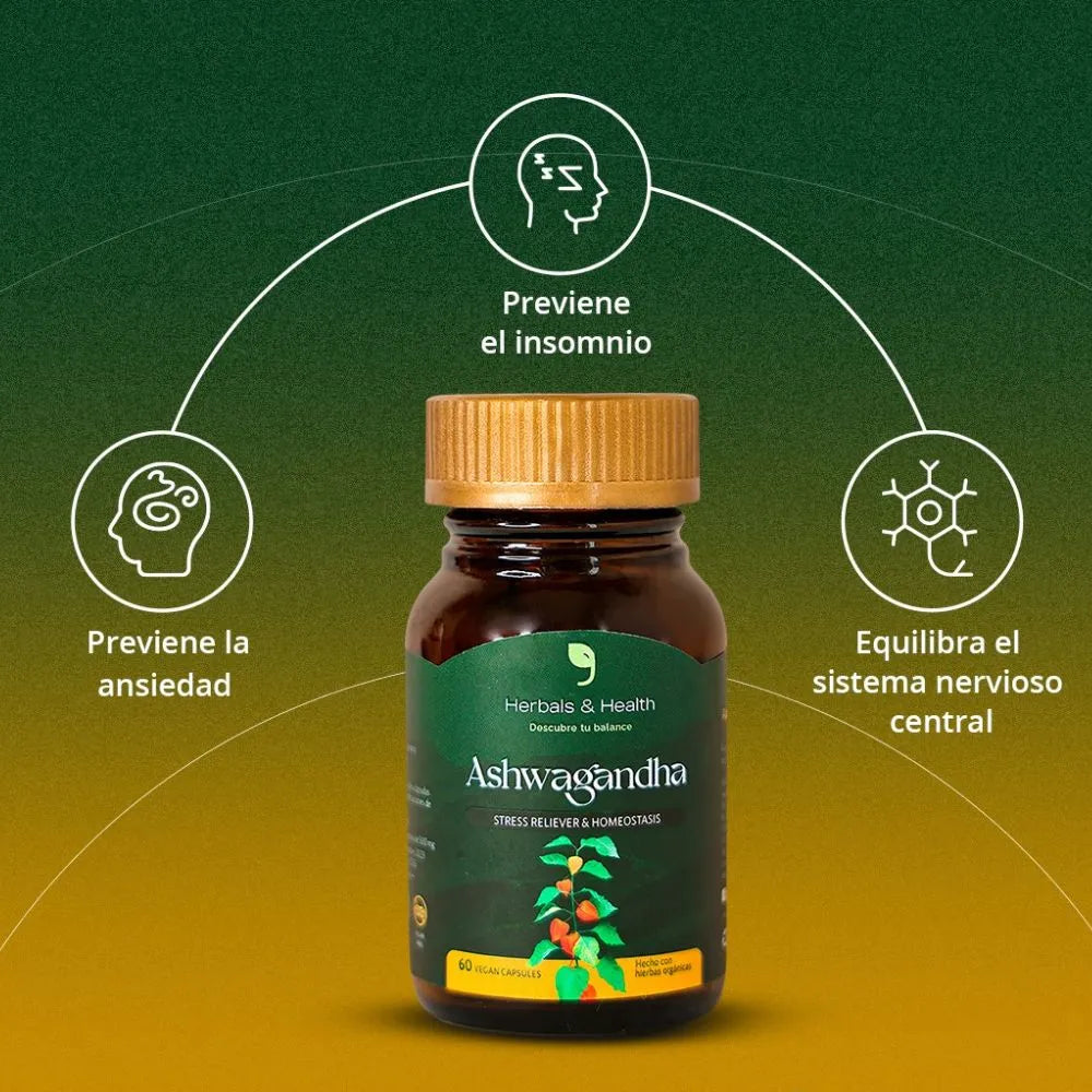 ASHWAGANDHA  Premium - Combate Estrés y Ansiedad