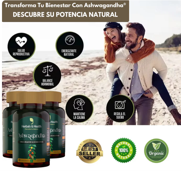 ASHWAGANDHA  Premium - Combate Estrés y Ansiedad