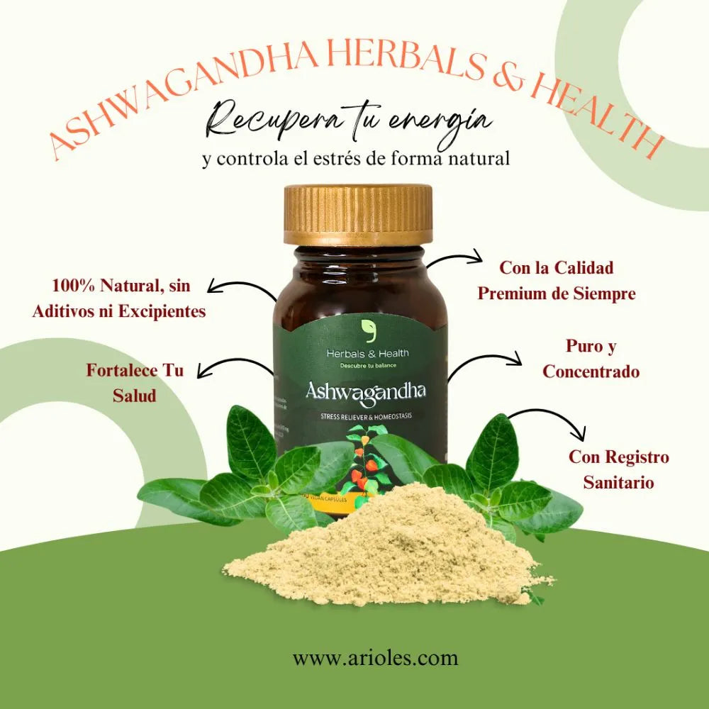 ASHWAGANDHA  Premium - Combate Estrés y Ansiedad